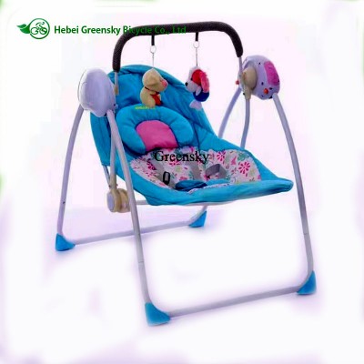 2017 Cheap New baby electric rocking chair baby bouncer baby swing chair with toys