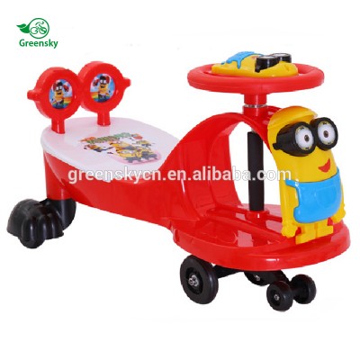 baby swing car parts child toy on foot / Factory price plastic wiggle baby swing car / cheap price baby ride on