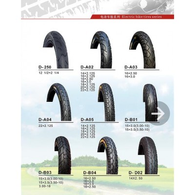 China Electric bike tires 12 1/2 x 2 1/4 14x2.125 14x2.50