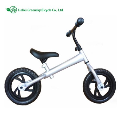 metal good quality white kids balance bike children ride on toys OEM factory silver black red color